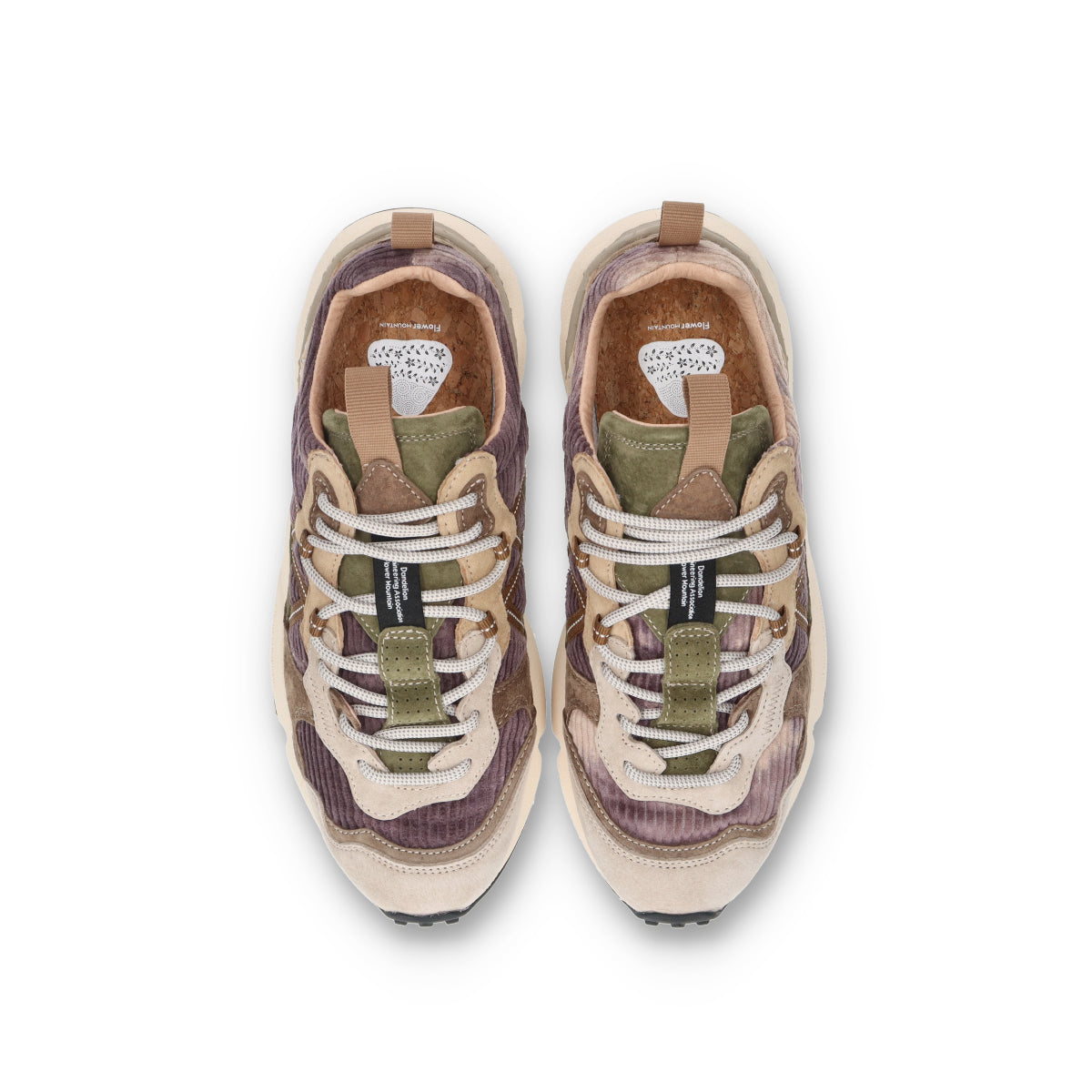 Flower MOUNTAIN (フラワーマウンテン)LENZAN FM107033 ライトグレー/トープ メンズ スニーカー