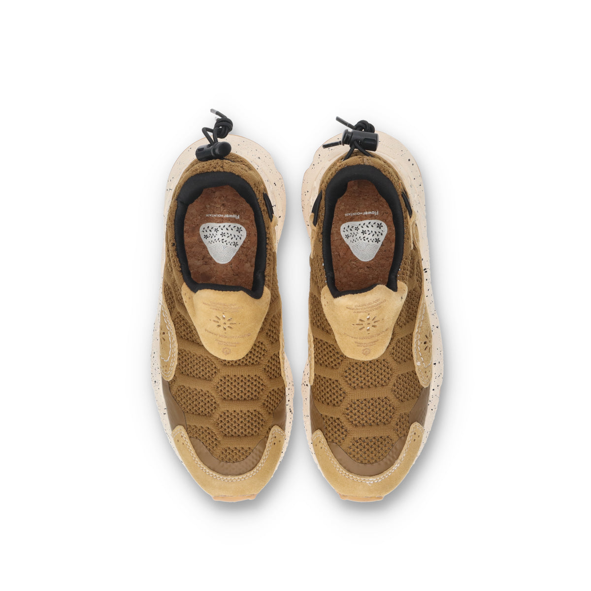 Flower MOUNTAIN (フラワーマウンテン)HONEY COMB FM31057 ブラウン メンズ スニーカー