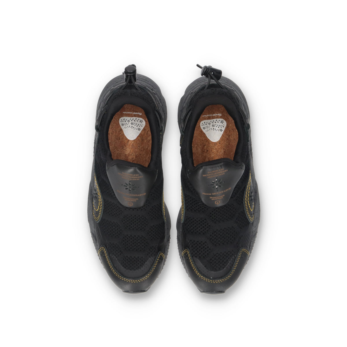 Flower MOUNTAIN (フラワーマウンテン)HONEY COMB FM31058 ブラック メンズ スニーカー