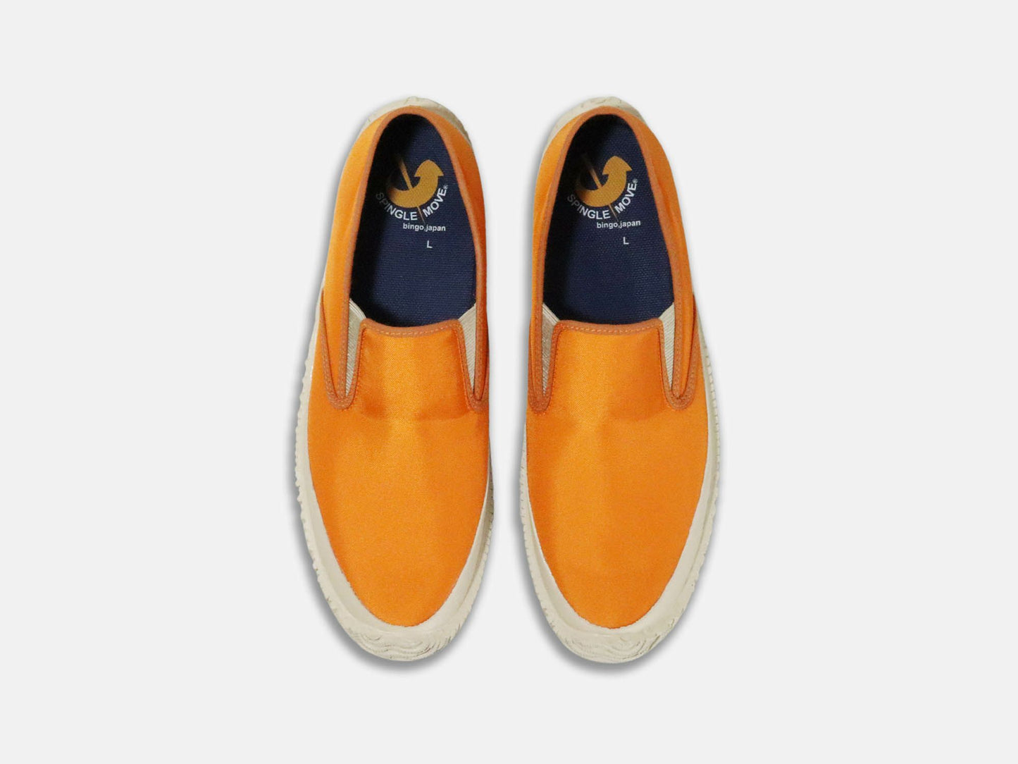 SPINGLE MOVEのスニーカー「SPM-295 Orange」の上から見た商品画像