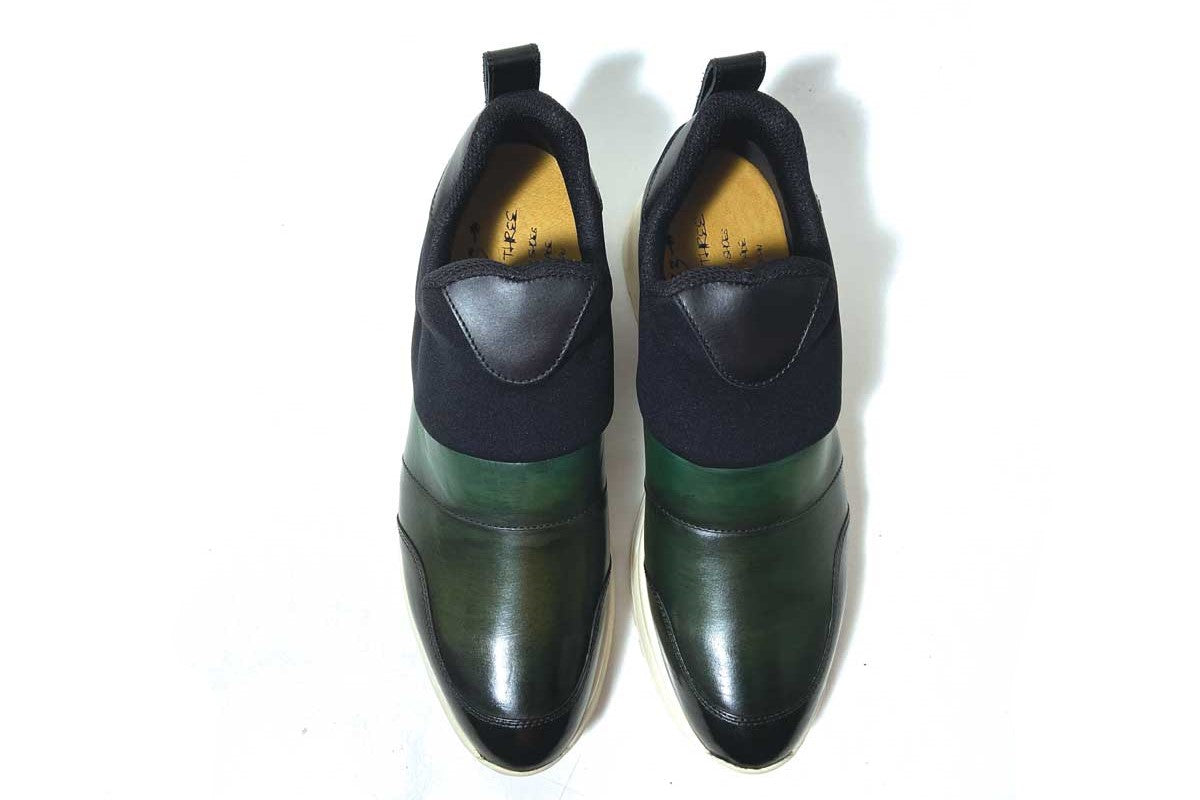 THIRTY THREEのスニーカー「TT-103 Green」の上から見た商品画像