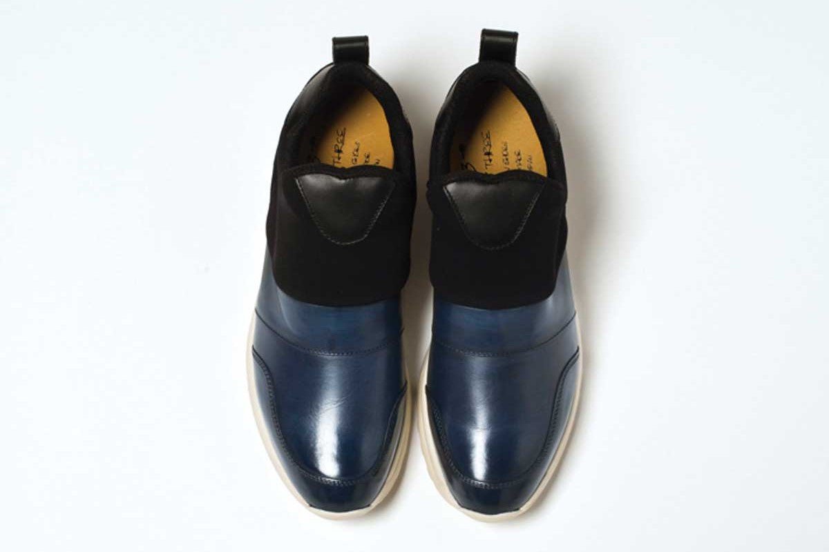 THIRTY THREEのスニーカー「TT-103 Navy」の上から見た商品画像