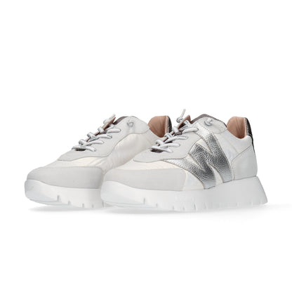 wonders (ワンダース) a-2464 ホワイト シルバー レディース スニーカー