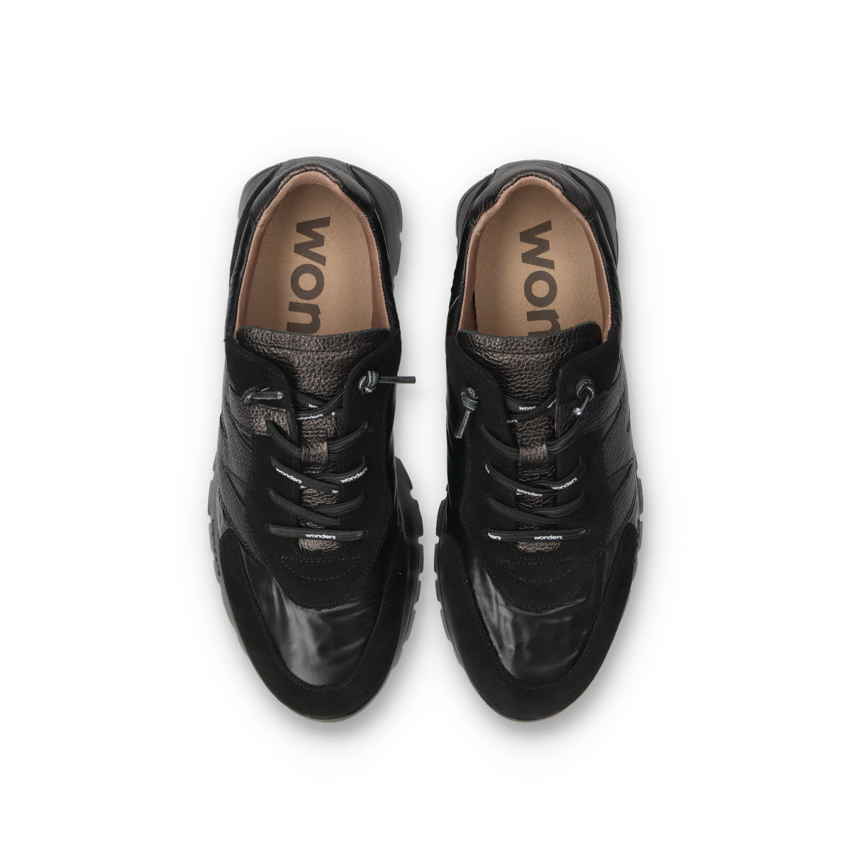 wonders (ワンダース) a-2464 ブラック レディース スニーカー