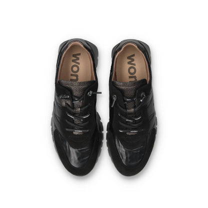 wonders (ワンダース) a-2464 ブラック レディース スニーカー