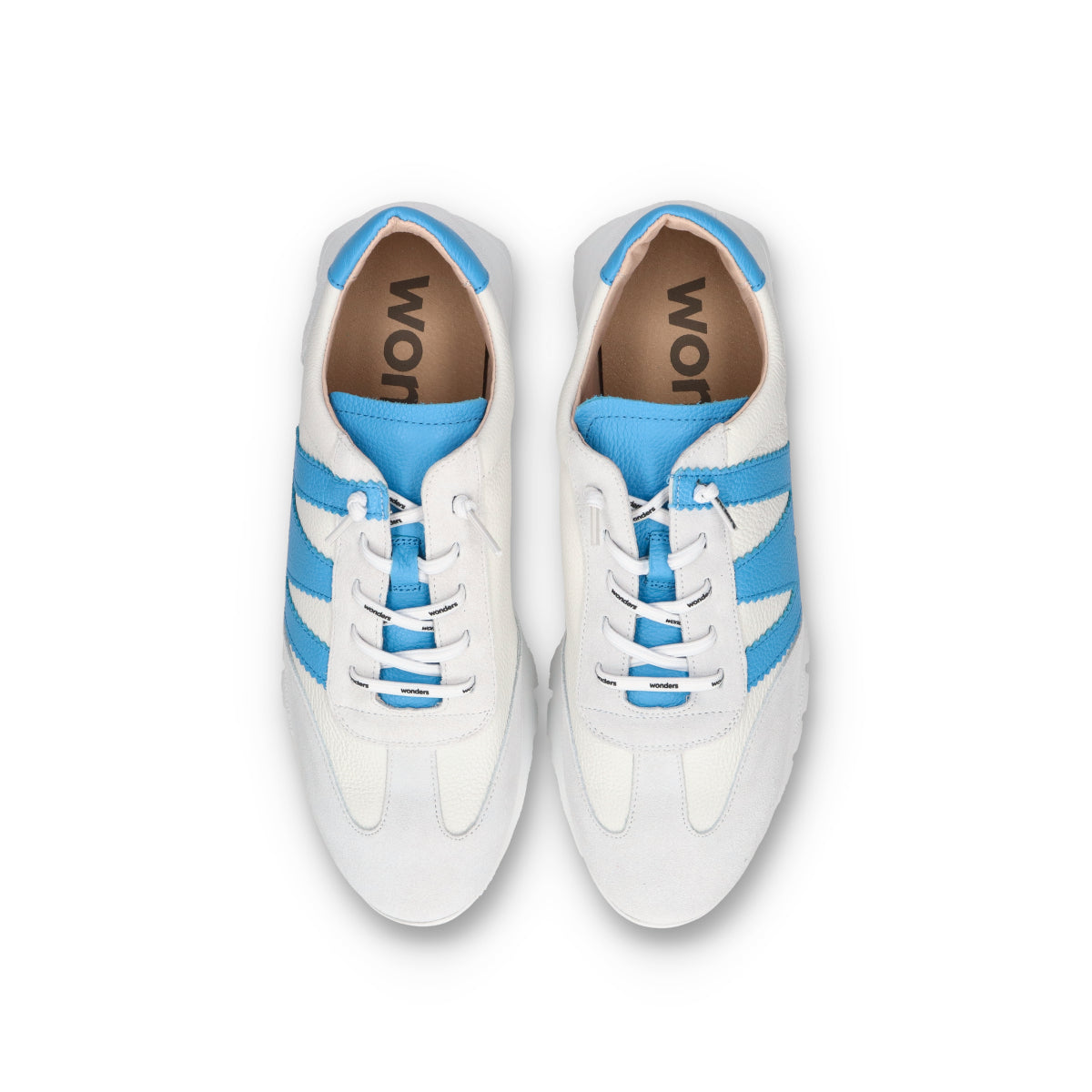 wonders (ワンダース) a-2476 ホワイト ブルー メンズ スニーカー