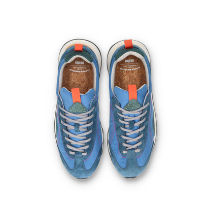 Flower MOUNTAIN (フラワーマウンテン)ASUKA2  FM110008 ブルー メンズ スニーカー