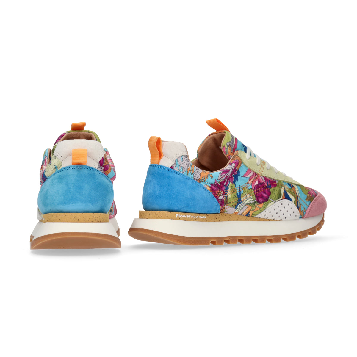 Flower MOUNTAIN (フラワーマウンテン)ASUKA2  FM110031  ブルー メンズ スニーカー