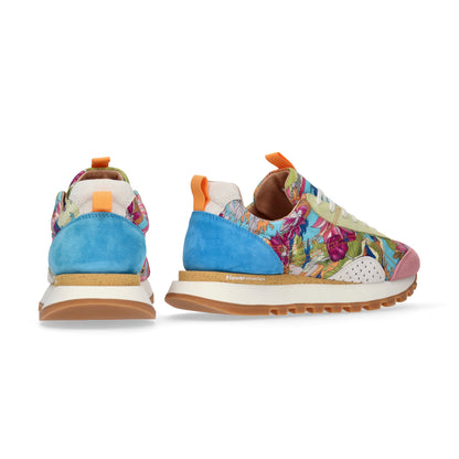 Flower MOUNTAIN (フラワーマウンテン)ASUKA2  FM110031  ブルー メンズ スニーカー