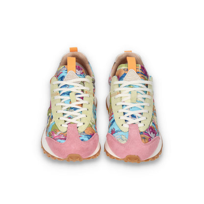 Flower MOUNTAIN (フラワーマウンテン)ASUKA2  FM110031  ブルー メンズ スニーカー