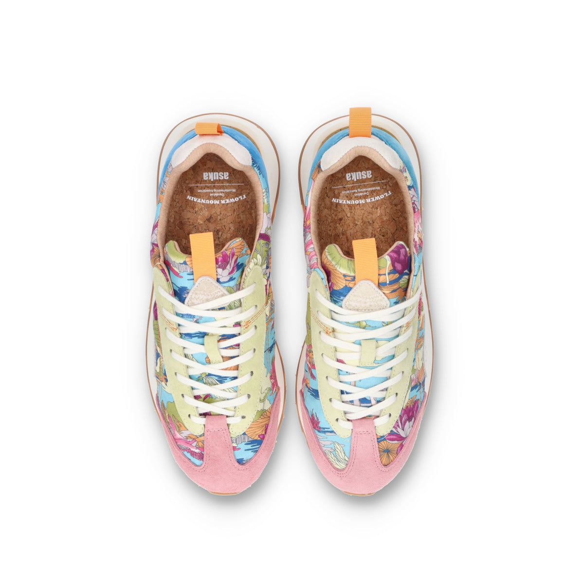 Flower MOUNTAIN (フラワーマウンテン)ASUKA2  FM110031  ブルー メンズ スニーカー