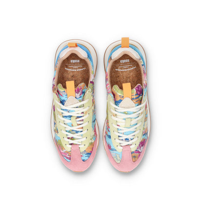 Flower MOUNTAIN (フラワーマウンテン)ASUKA2  FM110031  ブルー メンズ スニーカー