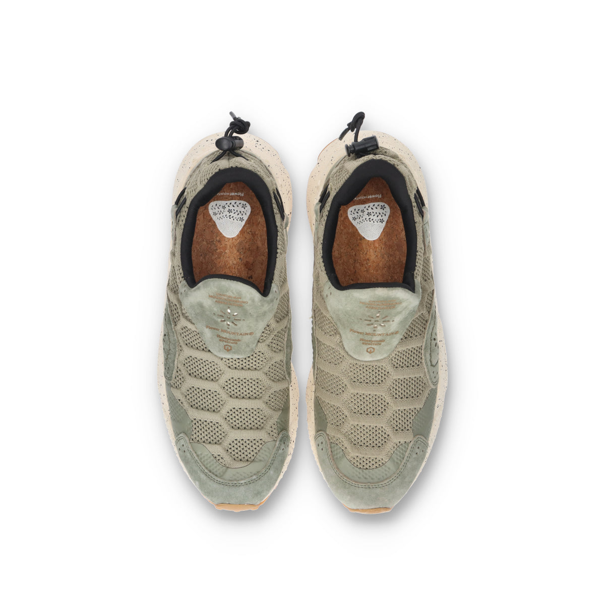 Flower MOUNTAIN (フラワーマウンテン)HONEY COMB FM31037 セージグリーン メンズ スニーカー
