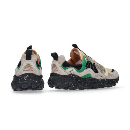 Flower MOUNTAIN (フラワーマウンテン)YAMANO3 FM63093 ベージュグリーン メンズ スニーカー