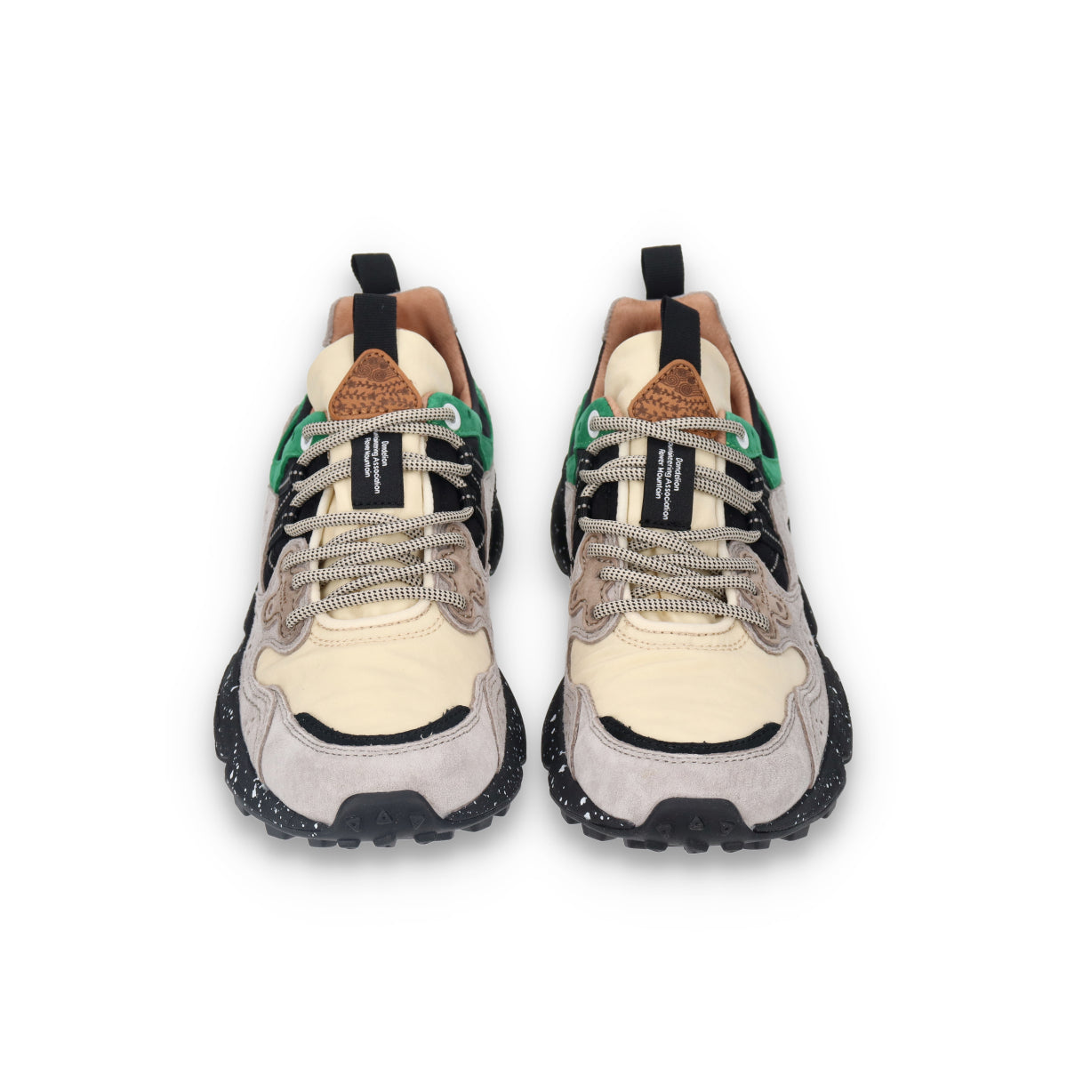 Flower MOUNTAIN (フラワーマウンテン)YAMANO3 FM63093 ベージュグリーン メンズ スニーカー