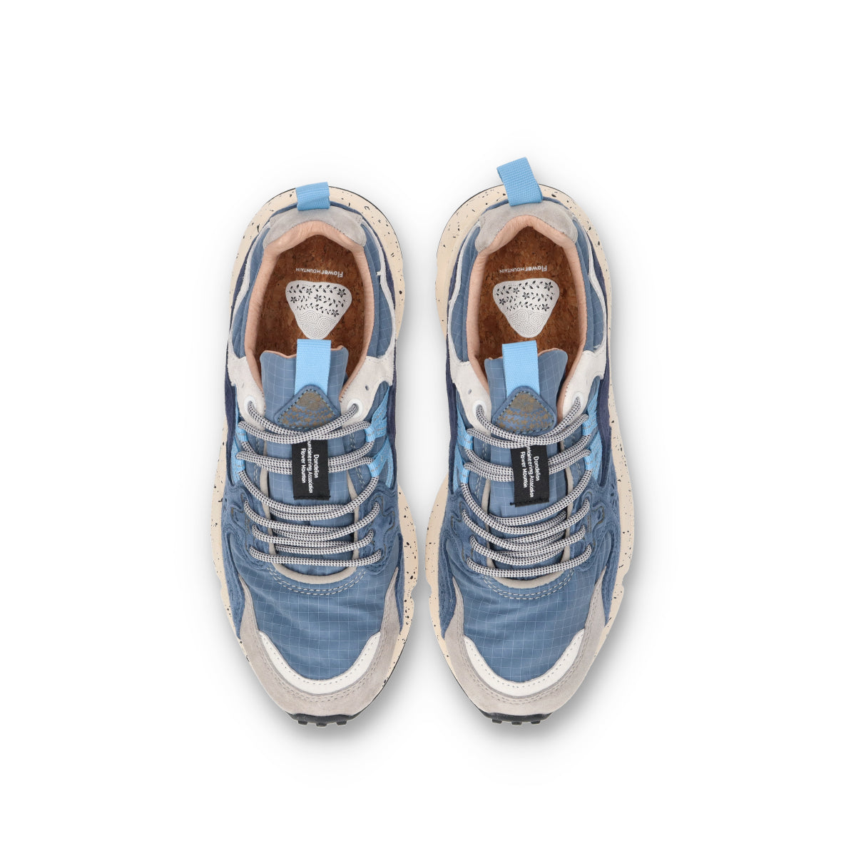 Flower MOUNTAIN (フラワーマウンテン)YAMANO3 FM63399 ブルーホワイト メンズ スニーカー