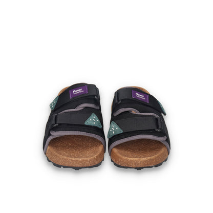 Flower MOUNTAIN (フラワーマウンテン)NIWA FM99005  ブラック メンズ サンダル