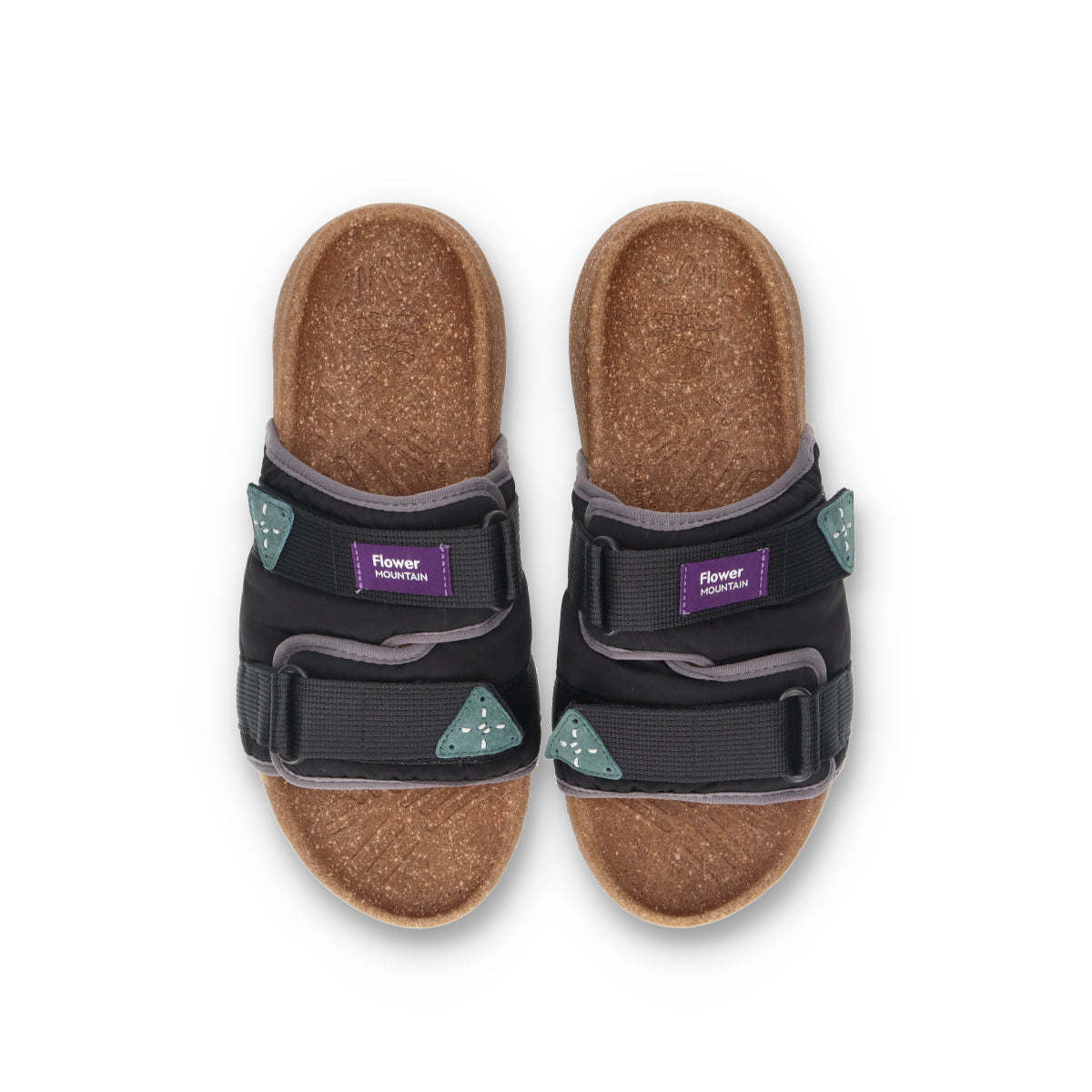 Flower MOUNTAIN (フラワーマウンテン)NIWA FM99005  ブラック メンズ サンダル