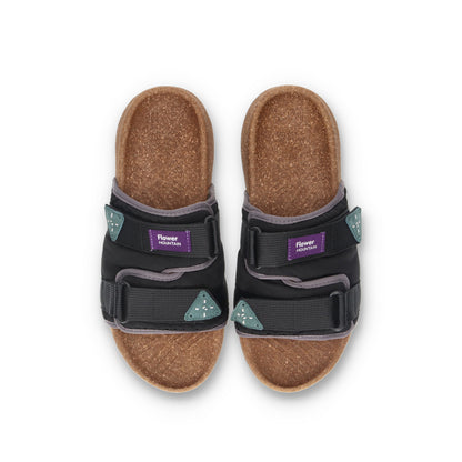 Flower MOUNTAIN (フラワーマウンテン)NIWA FM99005  ブラック メンズ サンダル