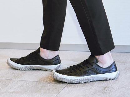 SPINGLE (スピングル) SPM-120 ブラック/グレー メンズ レディース スニーカー レザー