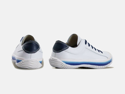 SPINGLE (スピングル) SPM-108 ホワイト/ネイビー メンズ レディース スニーカー レザー