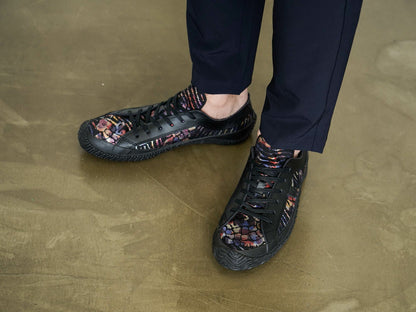 SPINGLE (スピングル) SPM-181 ブラック メンズ レディース スニーカー 金襴