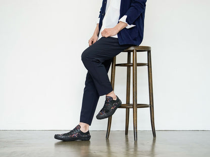 SPINGLE (スピングル) SPM-181 ブラック メンズ レディース スニーカー 金襴