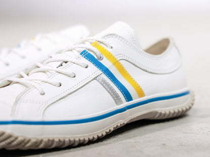 SPINGLE (スピングル) SPM-168 ホワイト/ブルー メンズ レディース スニーカー レザー