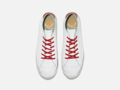 SPINGLE (スピングル) SPM-108 ホワイト/レッド メンズ レディース スニーカー レザー