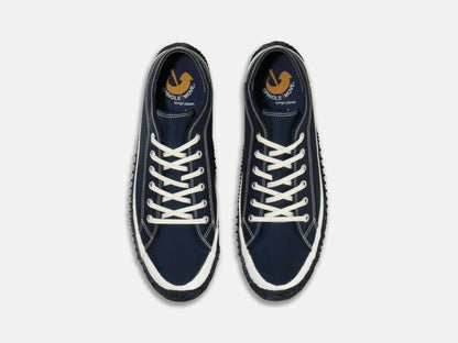 SPINGLE MOVEのスニーカー「SPM-172 Navy」の上から見た商品画像