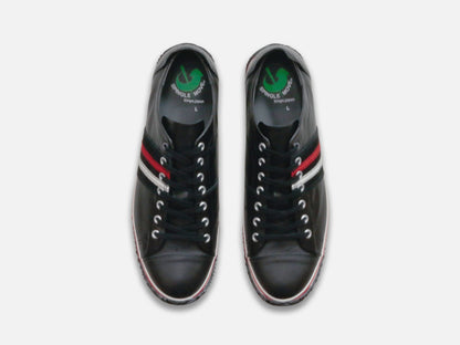 SPINGLE MOVEのスニーカー「SPM-198 Black」の上から見た商品画像