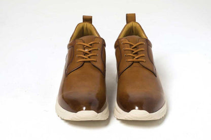 THIRTY THREEのスニーカー「TT-101 Beige」の前向きの商品画像