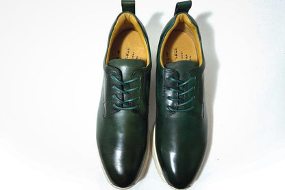 THIRTY THREEのスニーカー「TT-101 Green」の上から見た商品画像