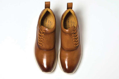 THIRTY THREEのスニーカー「TT-105 Beige」の上から見た商品画像